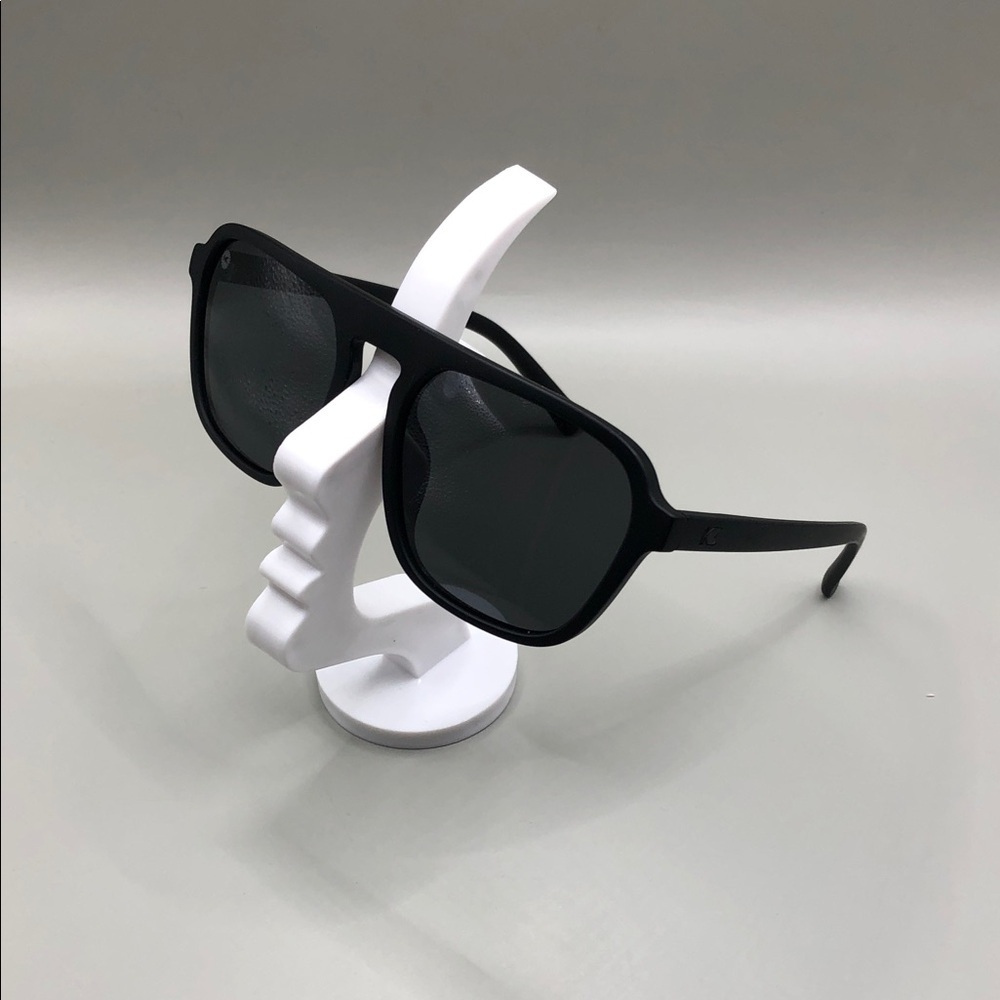 Knockaround Pacific Palisades Black Sunglasses Aviator Style Unisex Polarized.
